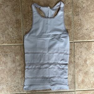 Gray Racerback Tank Top